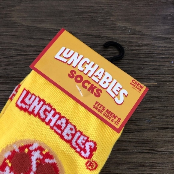 Lunchables Food novelty men’s crew socks - Picture 2 of 3